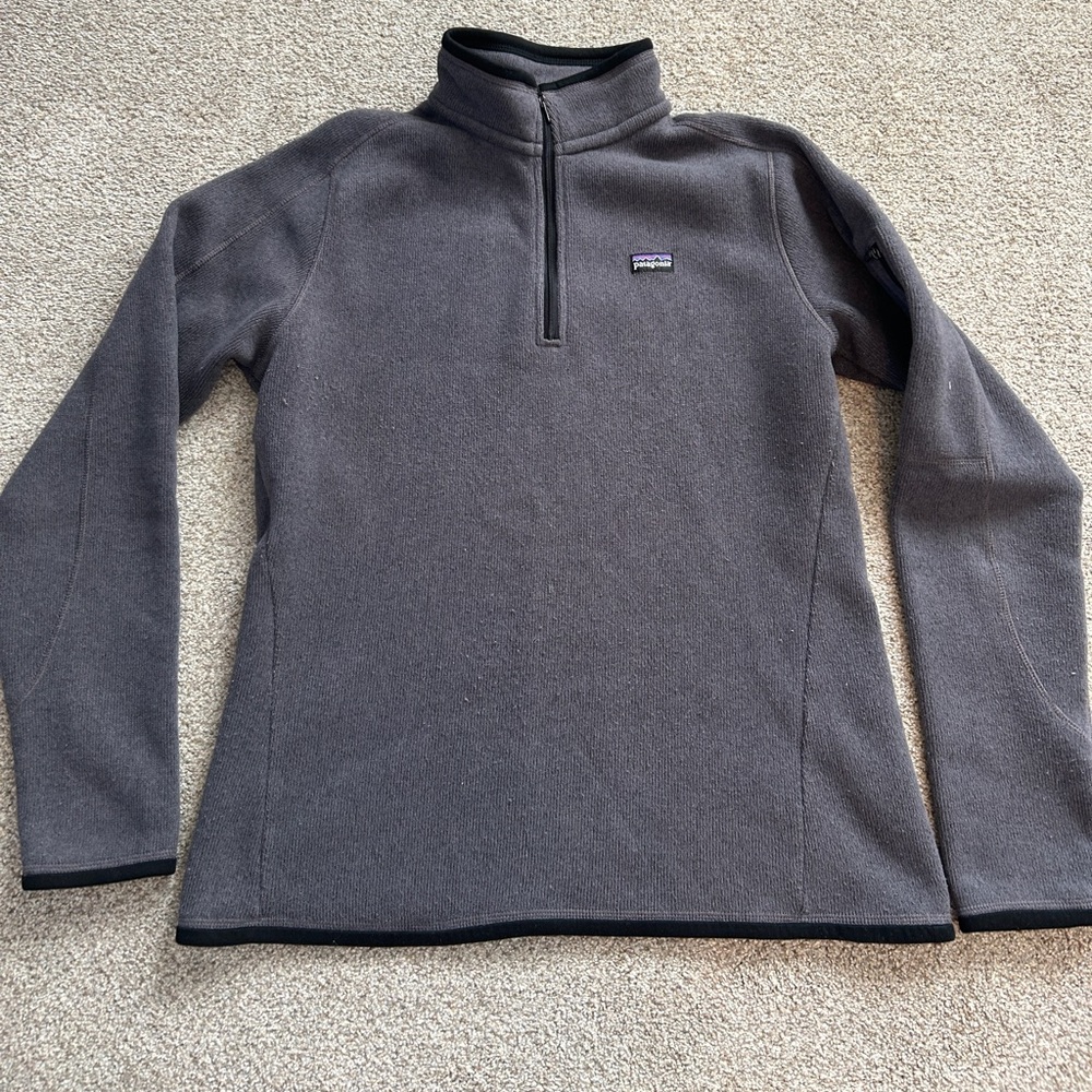 Patagonia Better Sweater 1/4 Zip Women's Large Gray